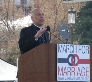 Archbishop Cordileone at the March for Marriage